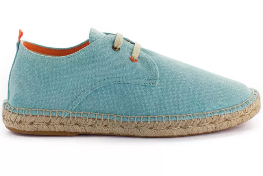 Abarca Shoes Blucher Terra Celeste-Men Espadrilles With Laces