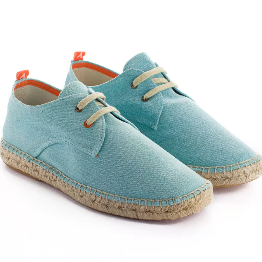 Abarca Shoes Blucher Terra Celeste-Men Espadrilles With Laces