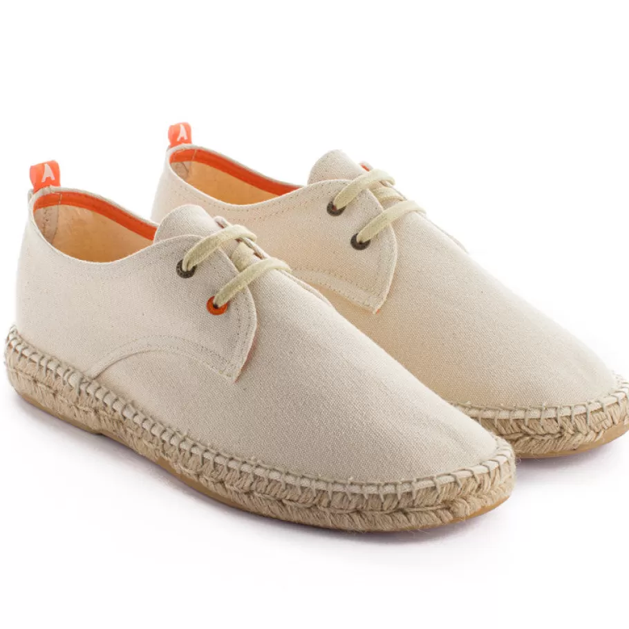 Abarca Shoes Blucher Terra Ecru-Men Summer Espadrilles