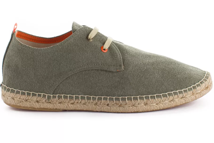 Abarca Shoes Blucher Terra Kaki-Men Jute Espadrilles