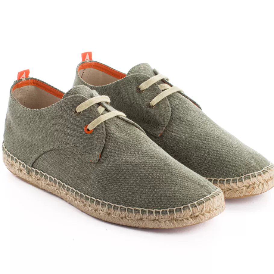 Abarca Shoes Blucher Terra Kaki-Men Jute Espadrilles