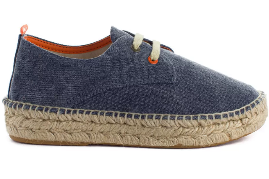 Abarca Shoes Blucher Terra Marino-Women Espadrilles With Laces