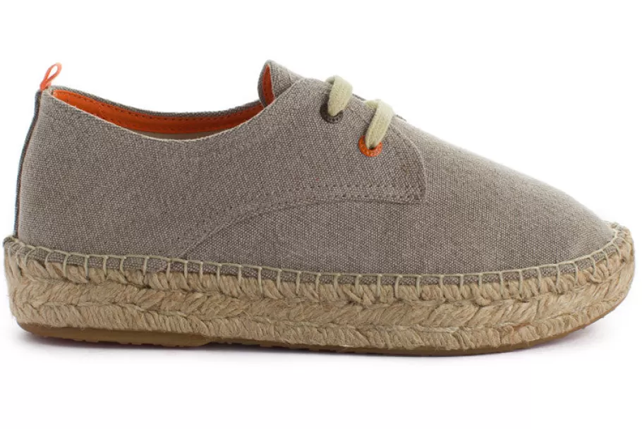 Abarca Shoes Blucher Terra Panna-Women Espadrilles With Laces