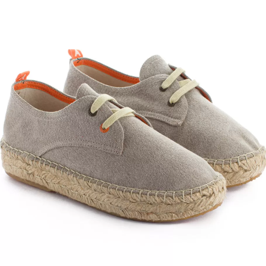 Abarca Shoes Blucher Terra Panna-Women Espadrilles With Laces