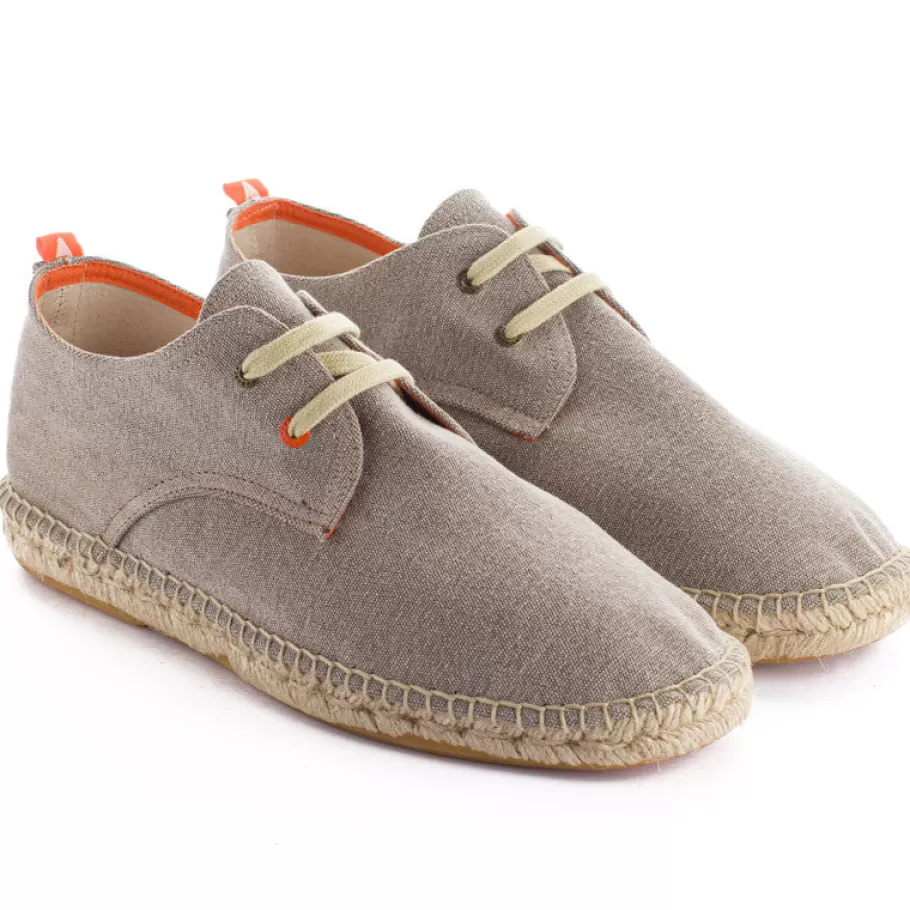 Abarca Shoes Blucher Terra Panna-Men Espadrilles With Laces