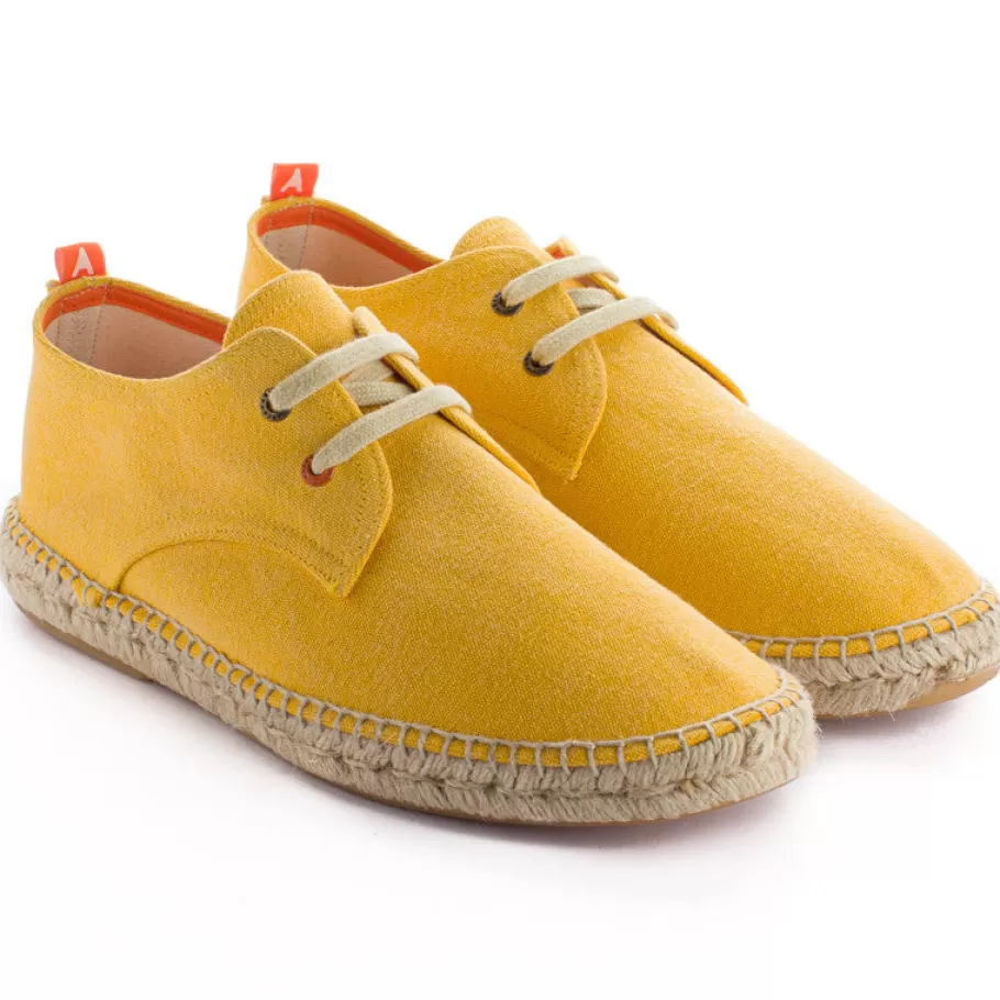 Abarca Shoes Blucher Terra Yellow-Men Espadrilles With Laces