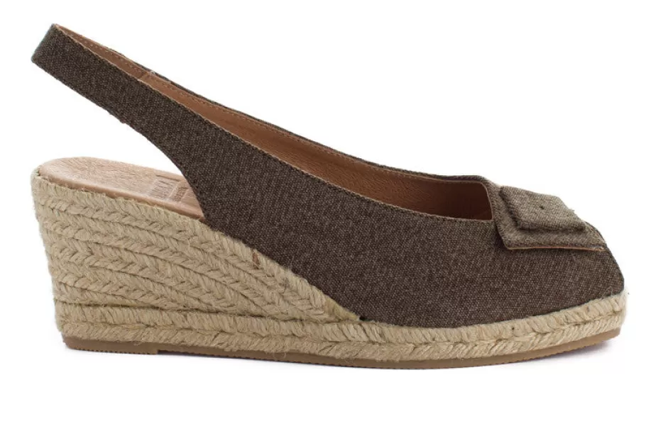 Abarca Shoes Brown Creta Wedge Espadrilles-Women Espadrilles With Wedges