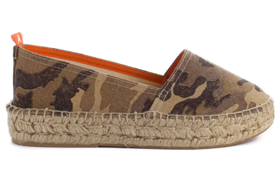 Abarca Shoes Camping Terra Camouflage Camel-Women Summer Espadrilles