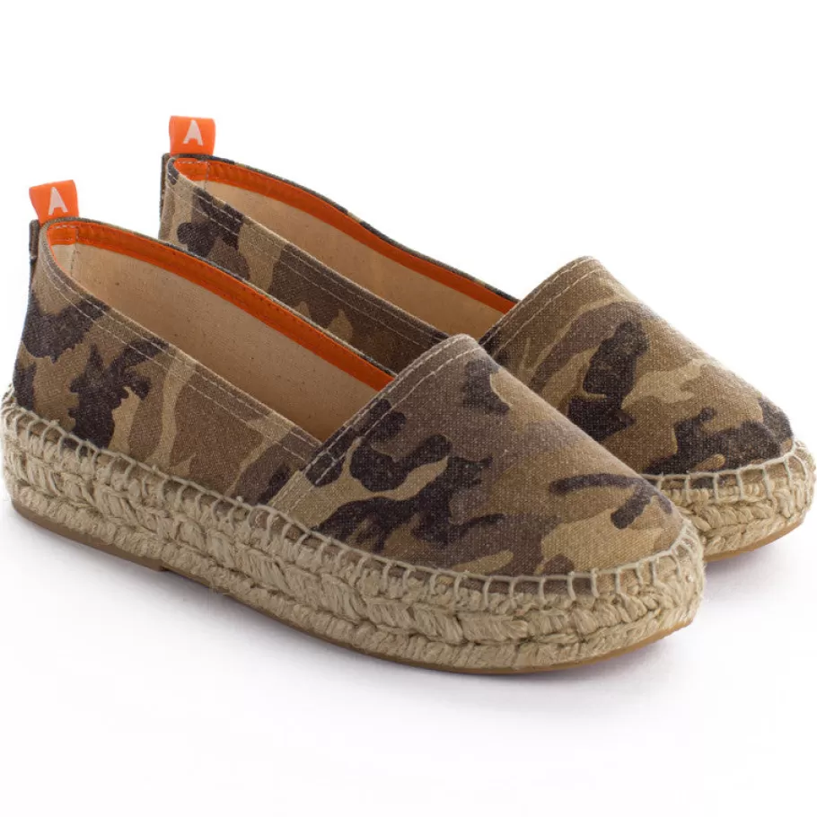 Abarca Shoes Camping Terra Camouflage Camel-Women Summer Espadrilles