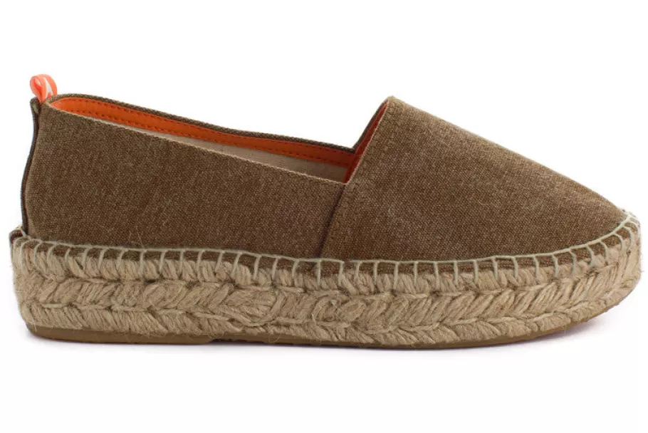 Abarca Shoes Camping Terra Leather-Women Summer Espadrilles