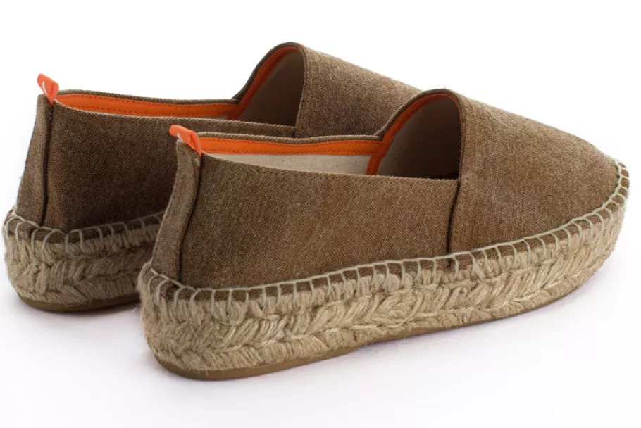 Abarca Shoes Camping Terra Leather-Women Summer Espadrilles