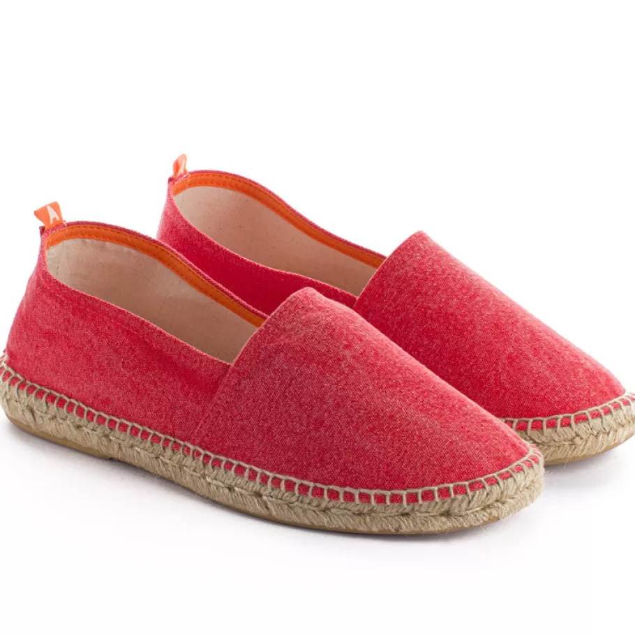 Abarca Shoes Camping Terra Red-Men Jute Espadrilles