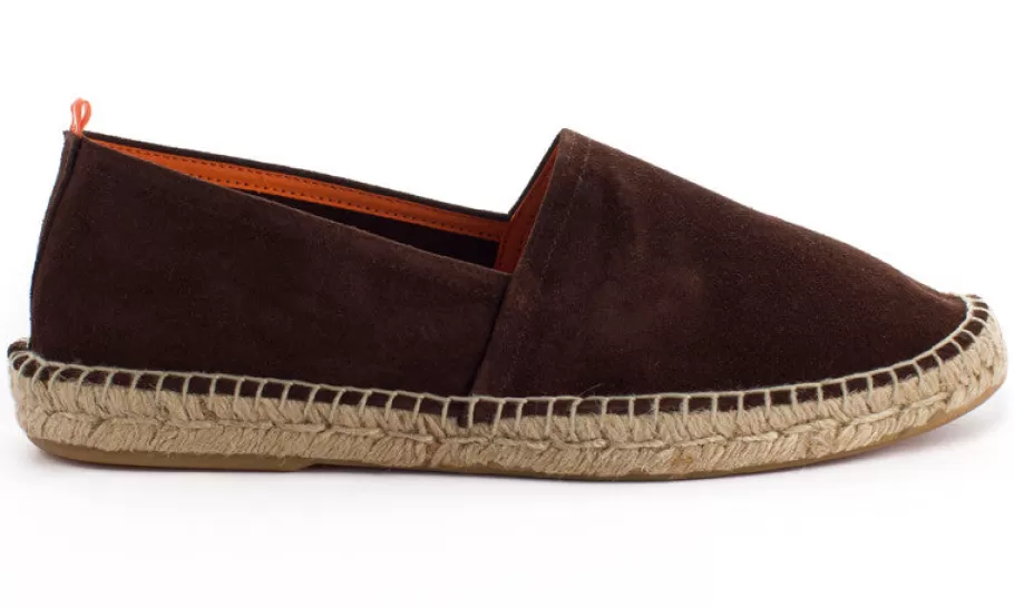 Abarca Shoes Chocolate Leather Camping 438-Men Summer Espadrilles