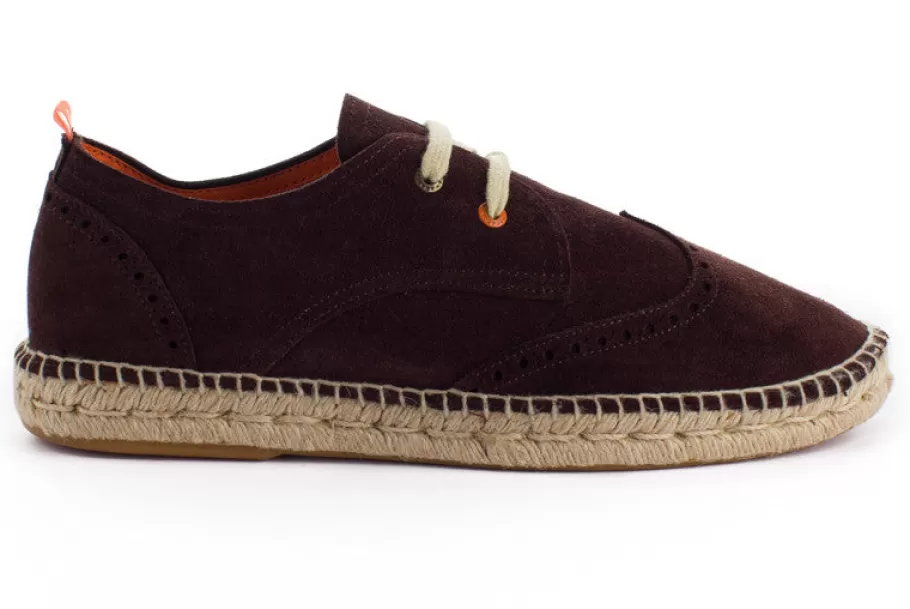 Abarca Shoes Chocolate Leather Oxford 438-Men Oxford Espadrilles