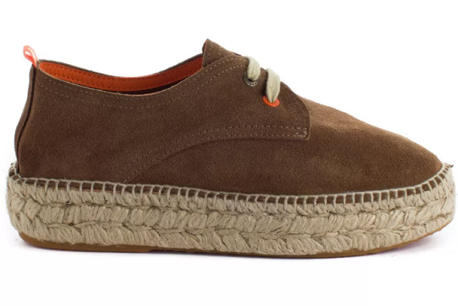 Abarca Shoes Earth Skin Blucher-Women Espadrilles With Laces