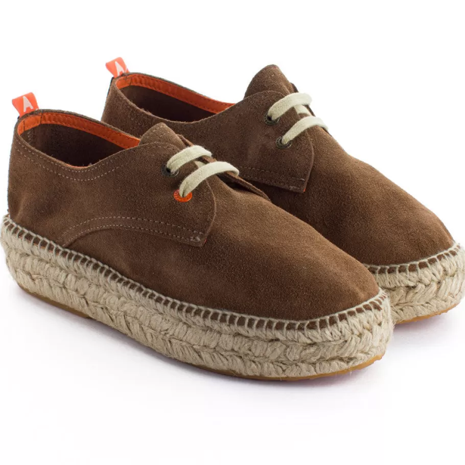 Abarca Shoes Earth Skin Blucher-Women Espadrilles With Laces