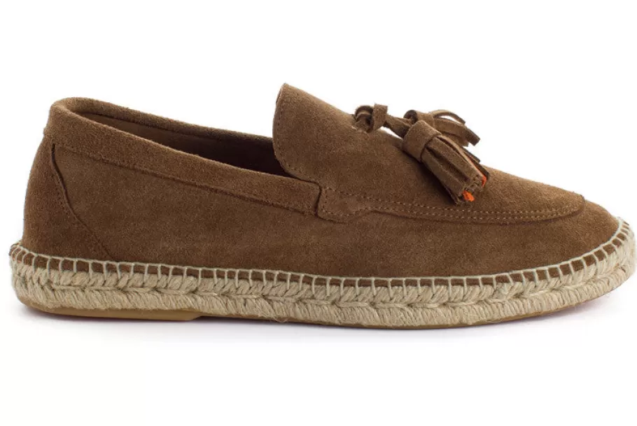 Abarca Shoes Earth Skin Tassel Loafers-Men Moccasin Espadrille