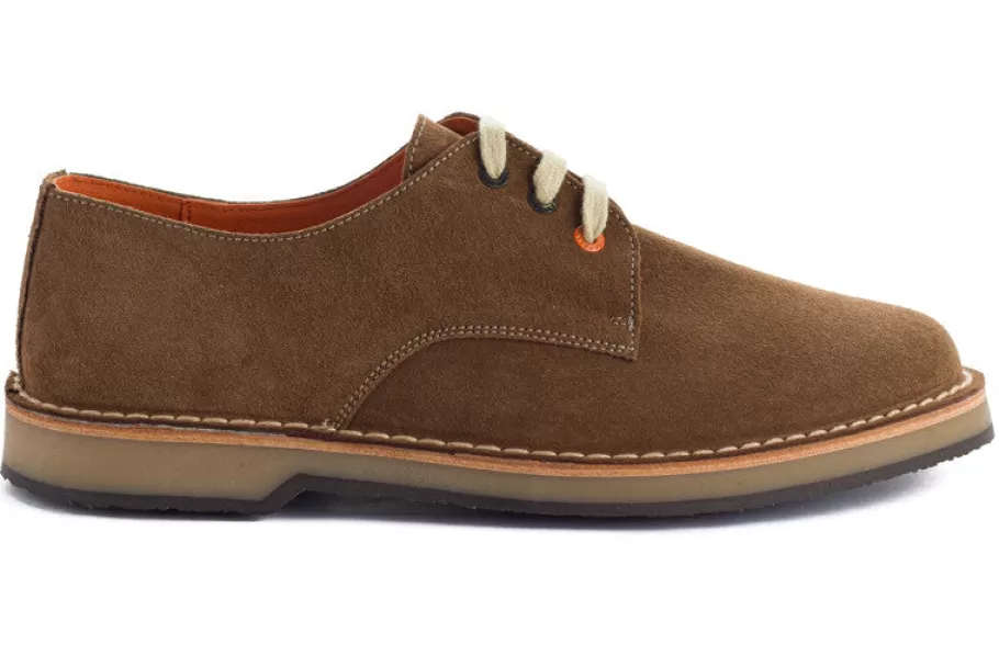 Abarca Shoes Earth Split Leather Blucher-Men Blucher Shoes