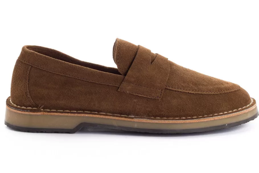 Abarca Shoes Earth Split Leather Moccasin-Men Leather Shoes