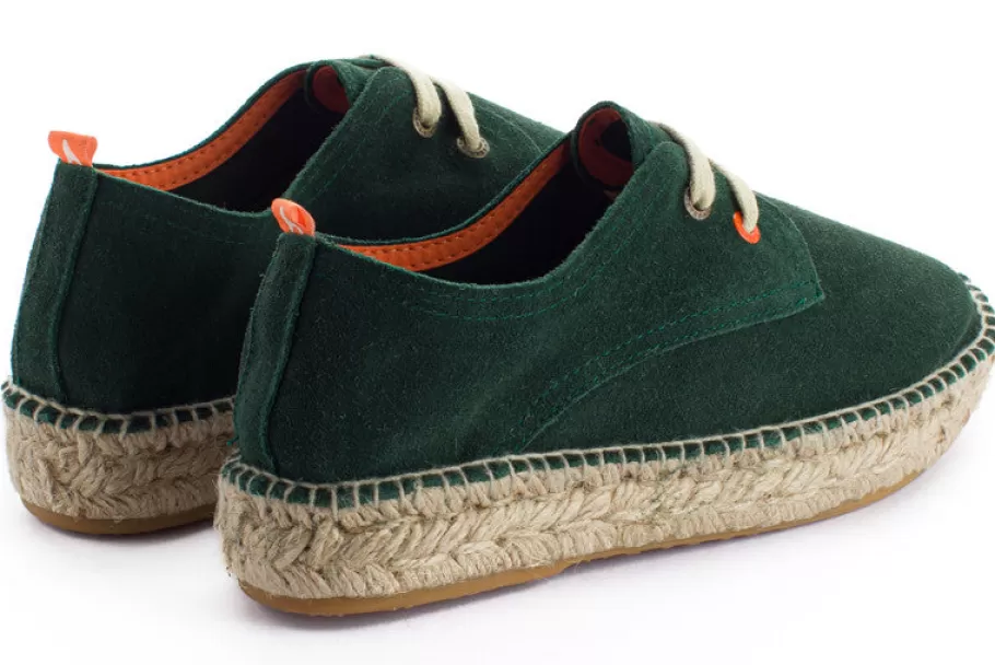 Abarca Shoes Emerald Skin Blucher-Women Espadrilles With Laces