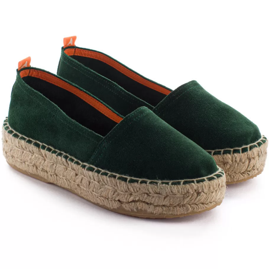 Abarca Shoes Emerald Skin Camping-Women Summer Espadrilles