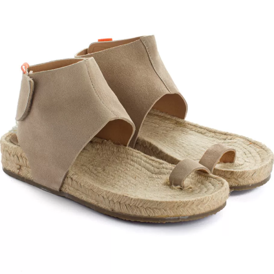 Abarca Shoes Ibiza Stone Leather Sandal-Women Summer Espadrilles