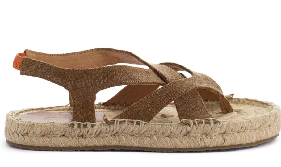 Abarca Shoes Jute Sandals Terra Formentera Leather-Women Jute Sandals