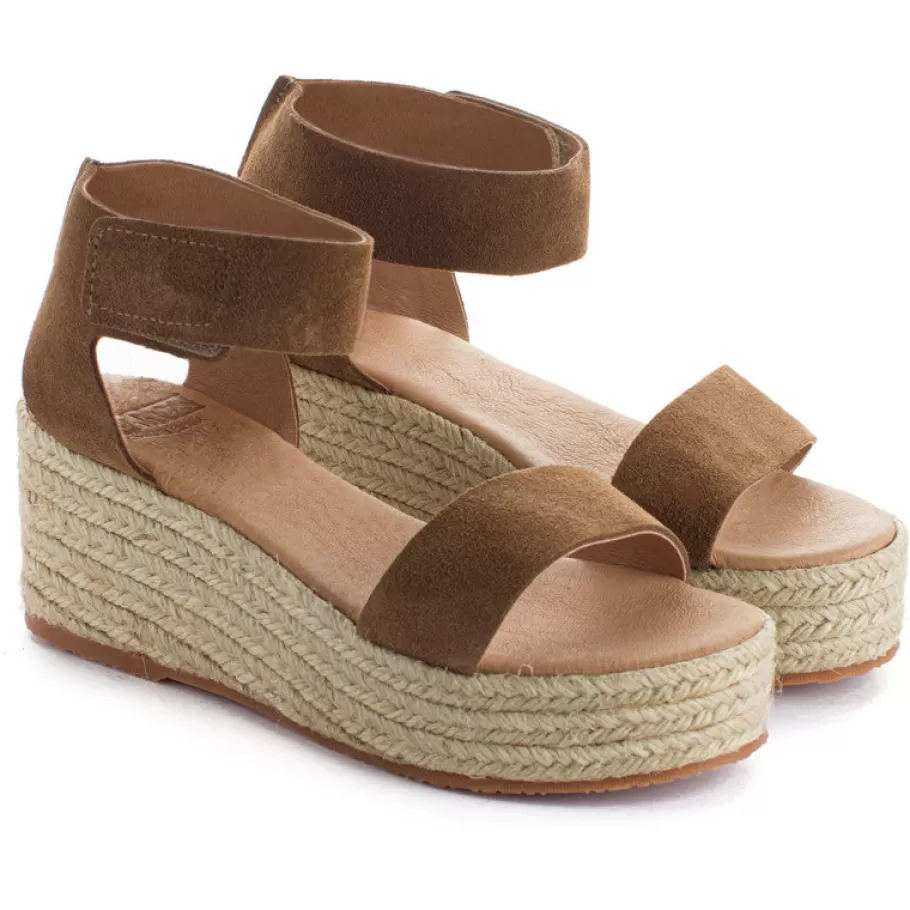 Abarca Shoes Leather Wedge Espadrilles Mallorca Tierra-Women Espadrilles With Wedges