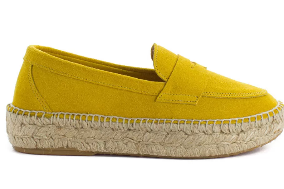 Abarca Shoes Lemon Leather Moccasin 663-Women Moccasin Espadrille