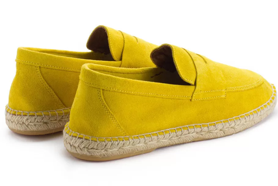 Abarca Shoes Lime Leather Moccasin-Men Moccasin Espadrille