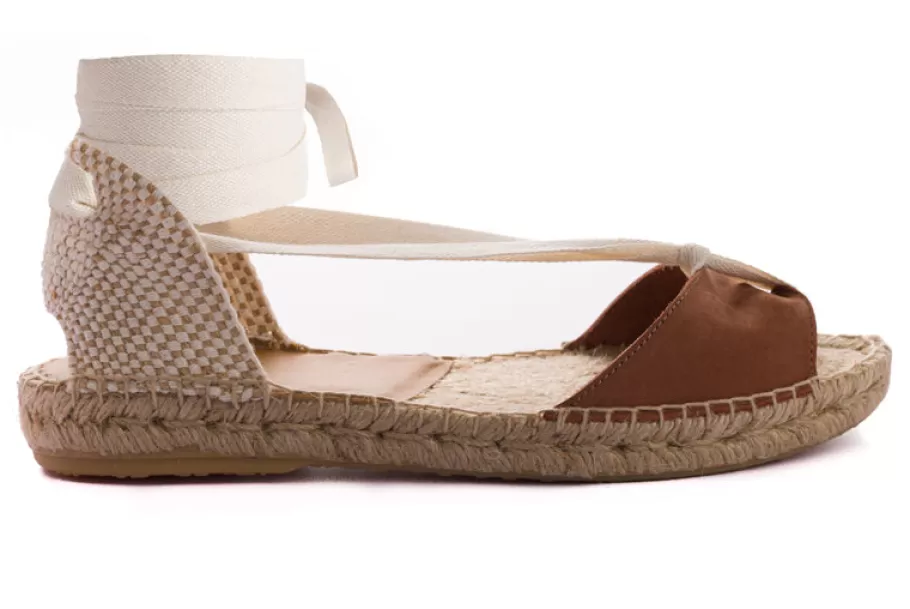 Abarca Shoes Menorquinas Cinta Nobuck Brandy-Women Summer Espadrilles