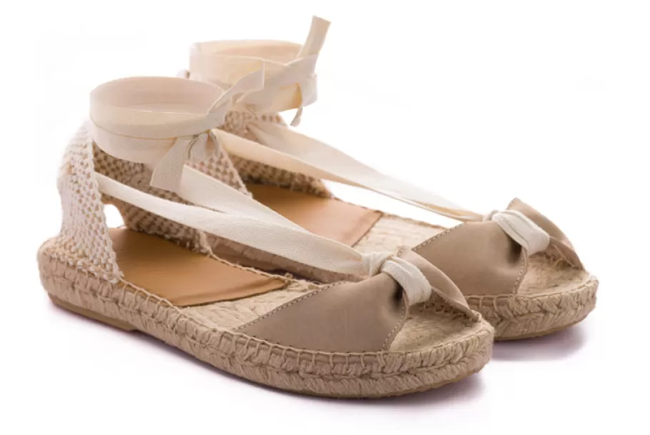 Abarca Shoes Menorquinas Cinta Nobuck Hielo-Women Summer Espadrilles