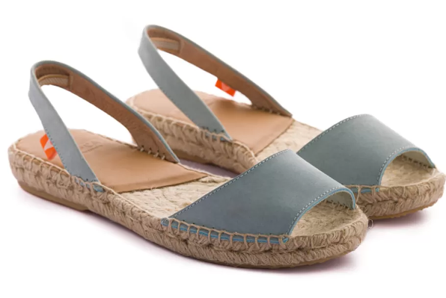 Abarca Shoes Menorquinas Nobuck Celeste-Women Summer Espadrilles