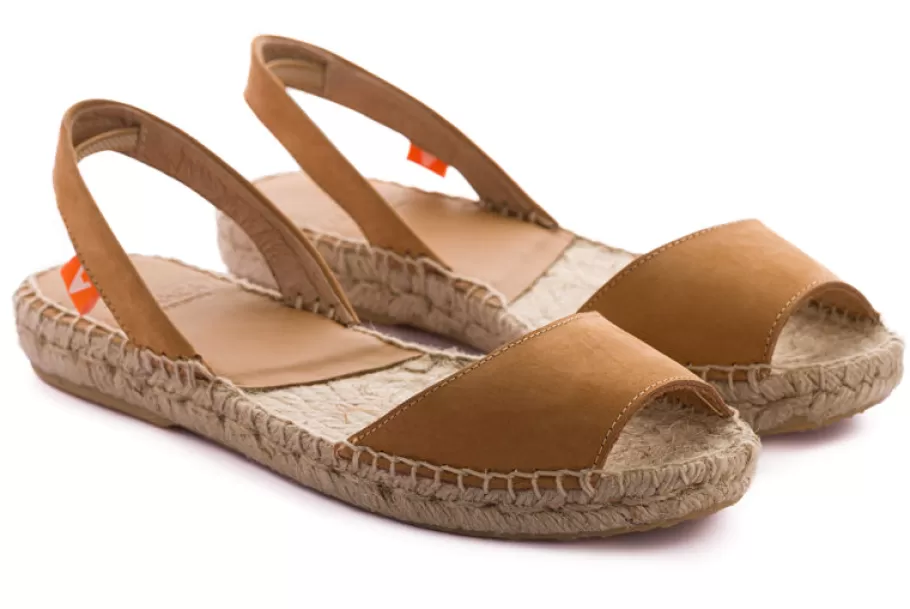 Abarca Shoes Menorquinas Nobuck Nuez-Women Summer Espadrilles