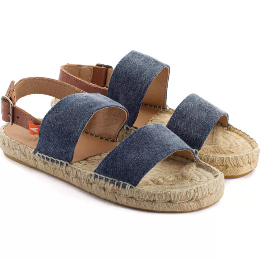 Abarca Shoes Pascale Domine Marino Jute Sandals-Women Jute Sandals