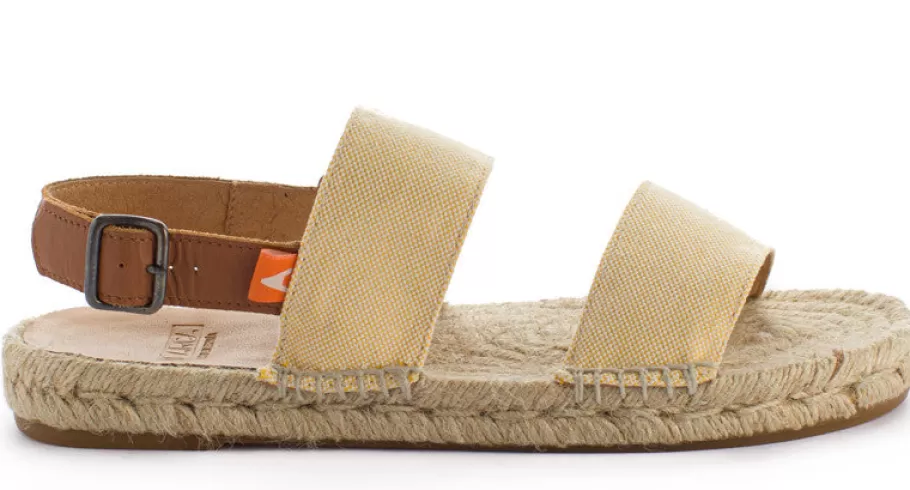 Abarca Shoes Pascale Domine Yellow Jute Sandals-Women Summer Espadrilles