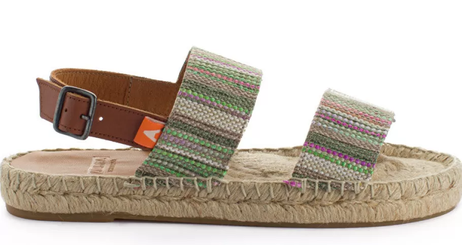 Abarca Shoes Pascale Mayoral Green Jute Sandals-Women Summer Espadrilles