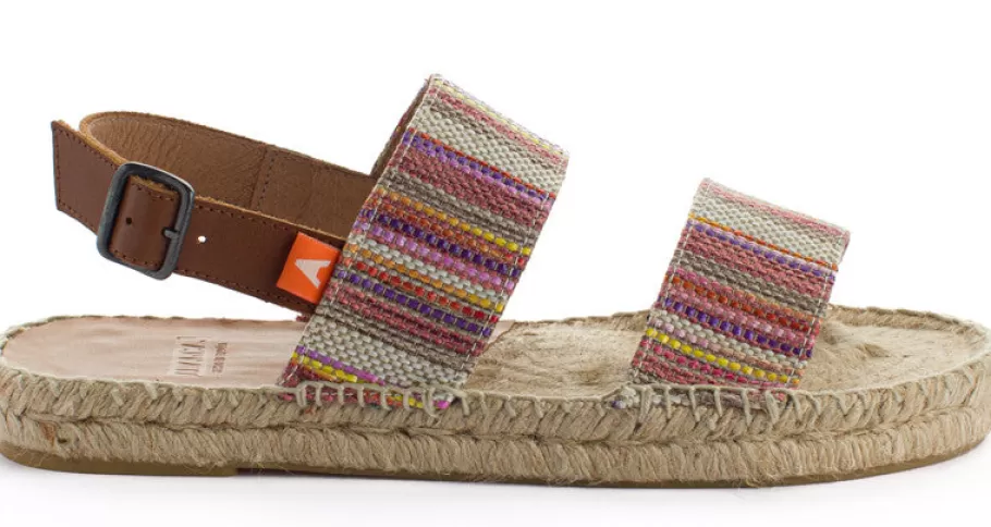 Abarca Shoes Pascale Mayoral Orange Jute Sandals-Women Jute Sandals