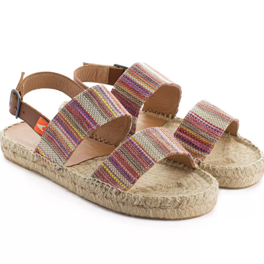 Abarca Shoes Pascale Mayoral Orange Jute Sandals-Women Jute Sandals