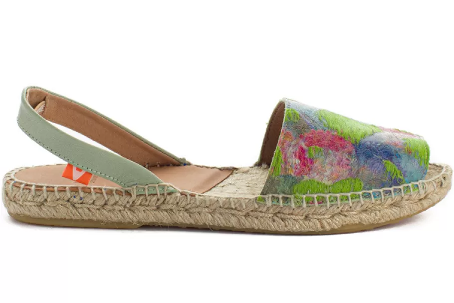 Abarca Shoes Pistachio Fantasy Leather Menorcan Sandals-Women Summer Espadrilles