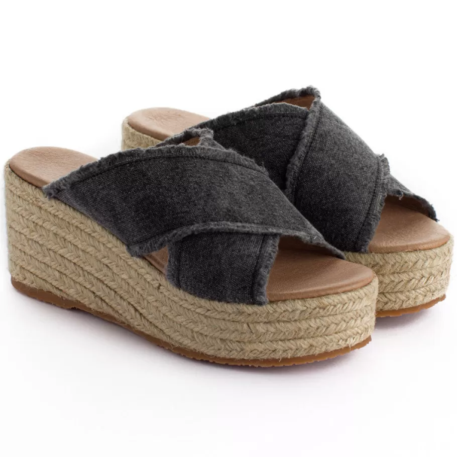 Abarca Shoes Rodos Black Wedge Espadrilles-Women Espadrilles With Wedges