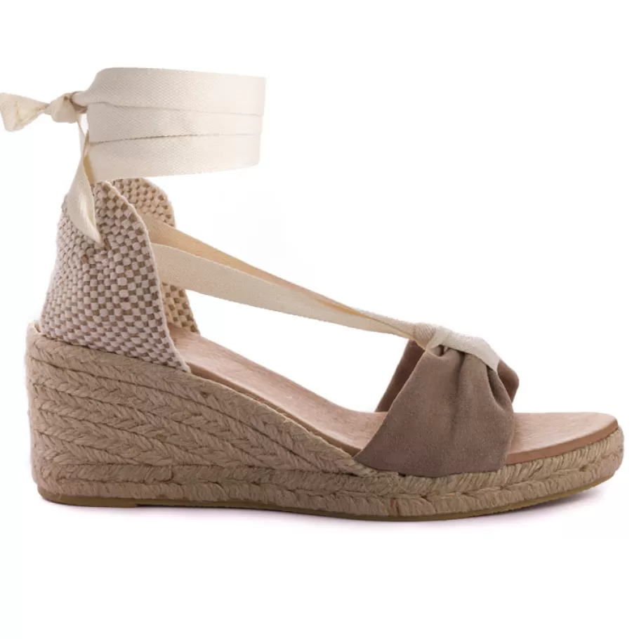 Abarca Shoes Sicilia Cuna Cinta Piel Piedra-Women Summer Espadrilles