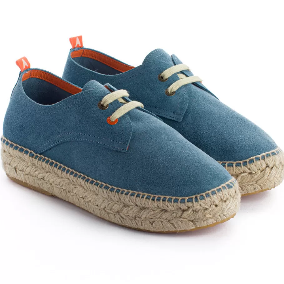 Abarca Shoes Sky Skin Blucher-Women Espadrilles With Laces