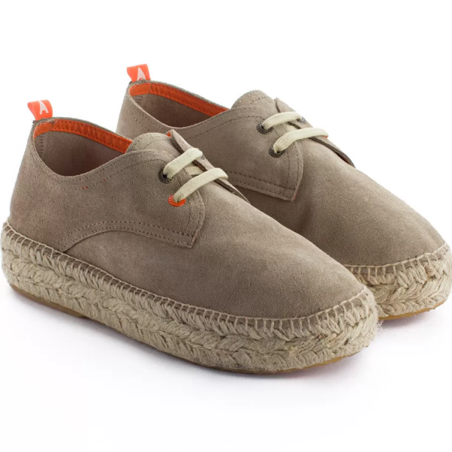 Abarca Shoes Stone Skin Blucher-Women Espadrilles With Laces