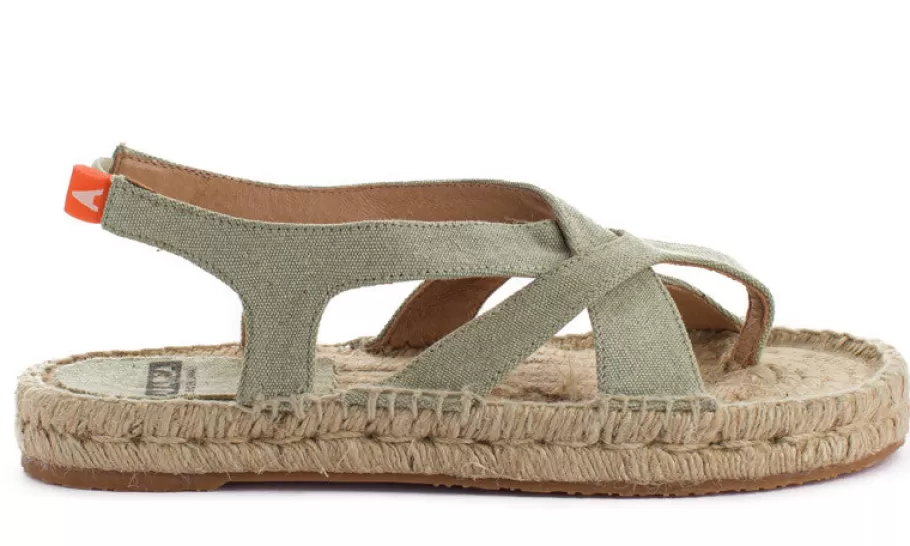 Abarca Shoes Terra Formentera Khaki Jute Sandals-Women Jute Sandals