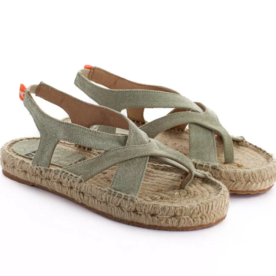 Abarca Shoes Terra Formentera Khaki Jute Sandals-Women Jute Sandals